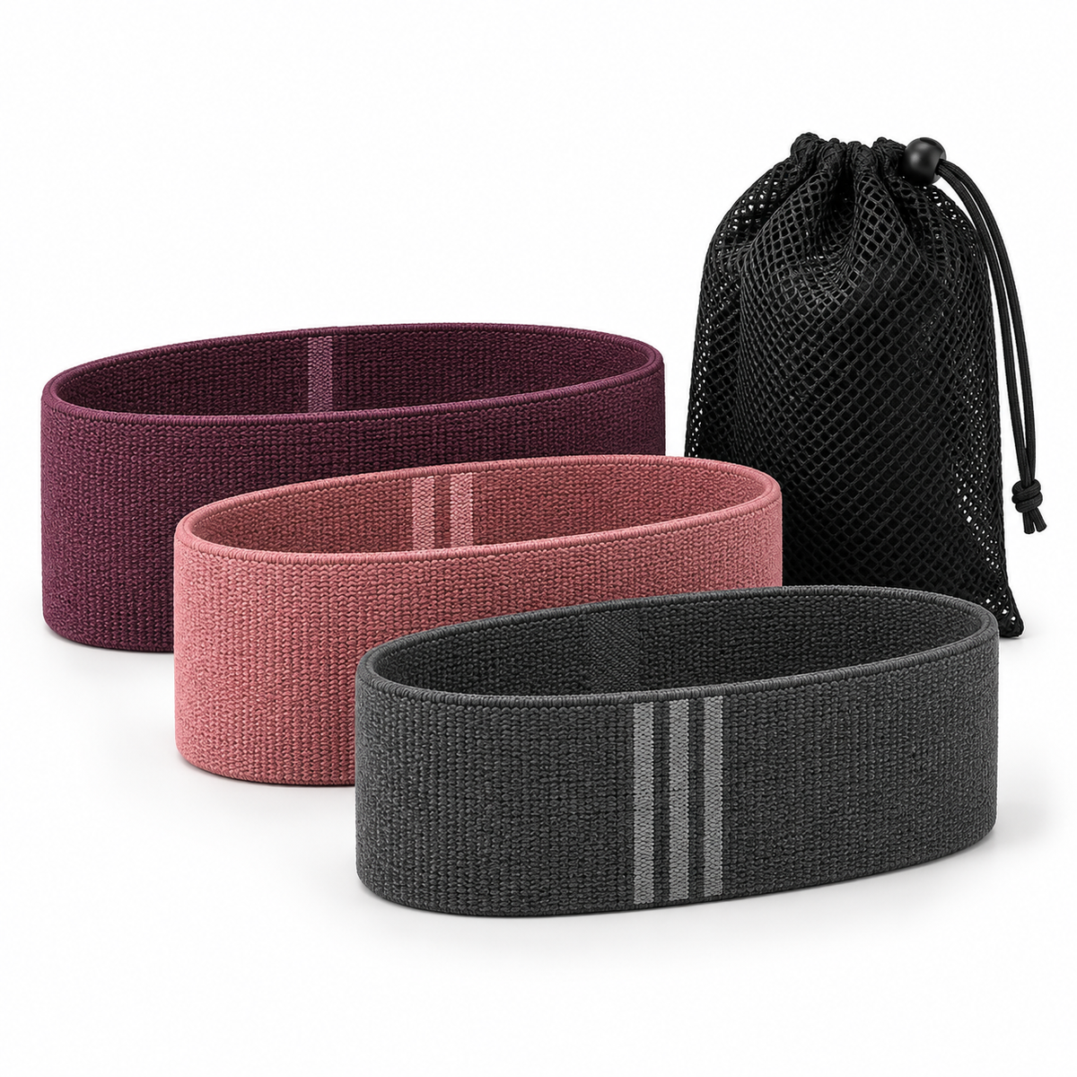 3-Piece Fabric Resistance Band Set