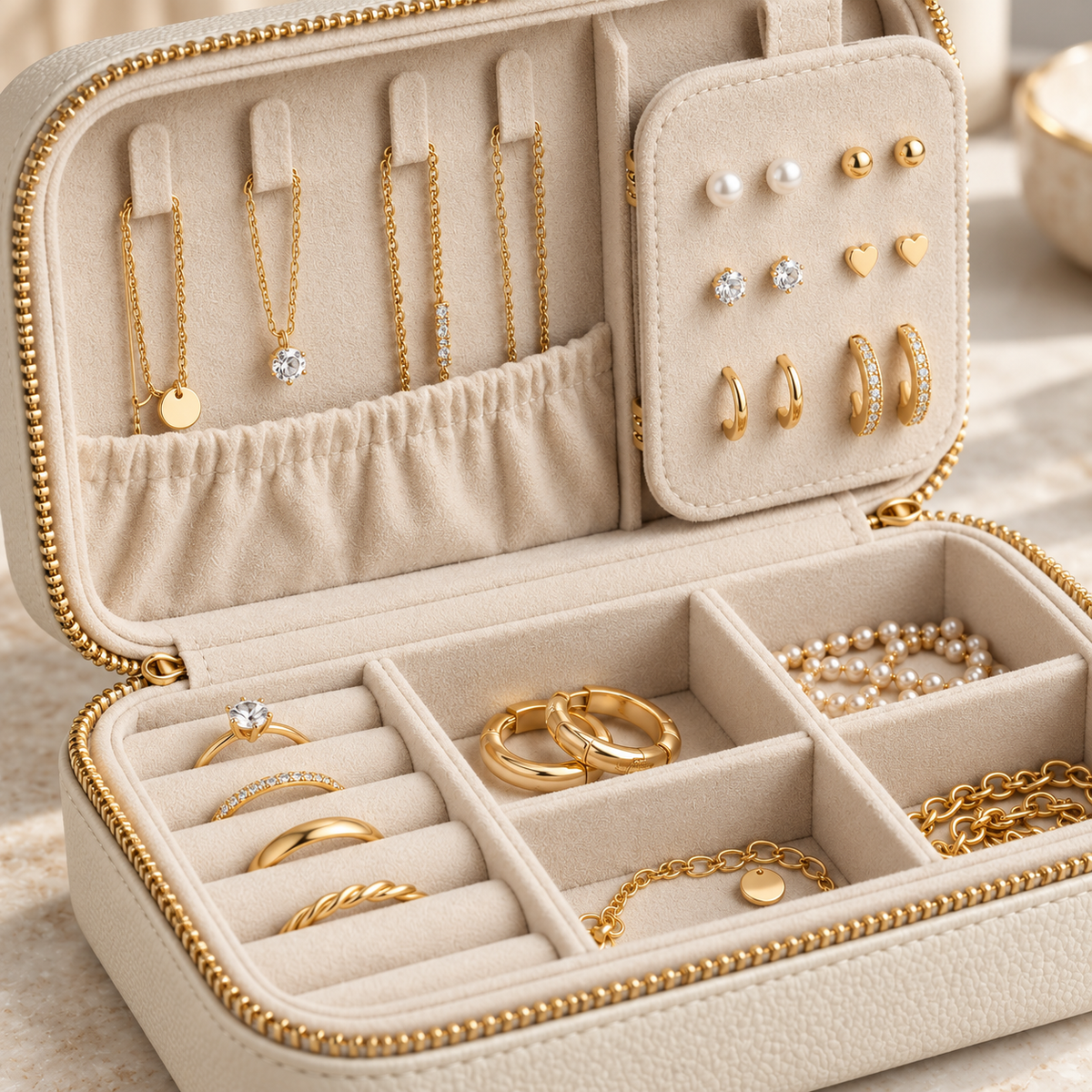 Travel Jewellery Organiser Case