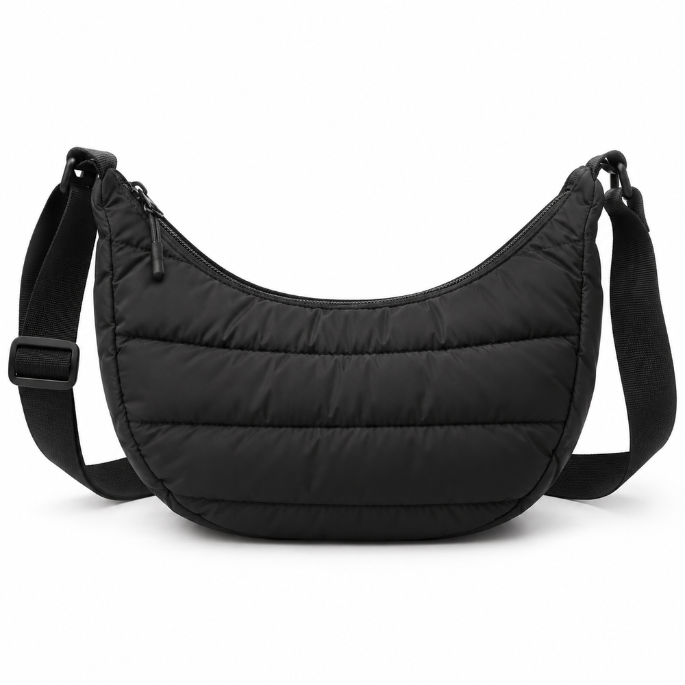 Quilted Puffer Crossbody Bag