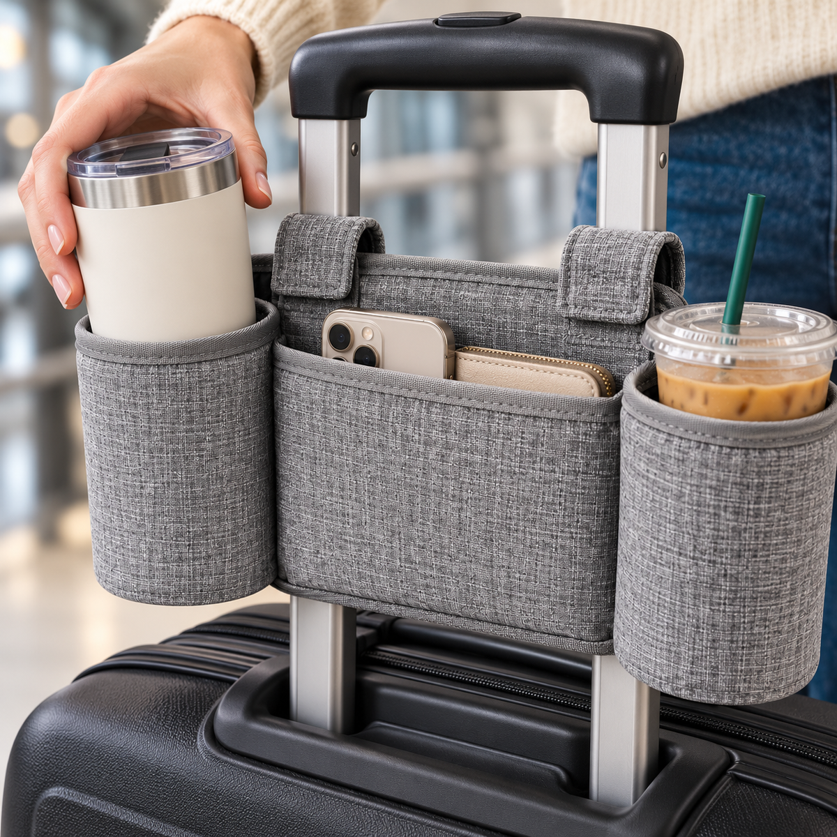 Suitcase Cup Holder Sleeve